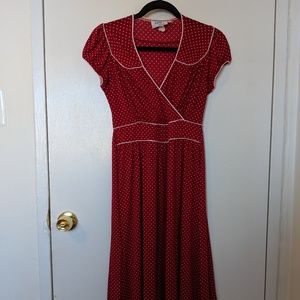 Jody Dress - Red w/white polka dots